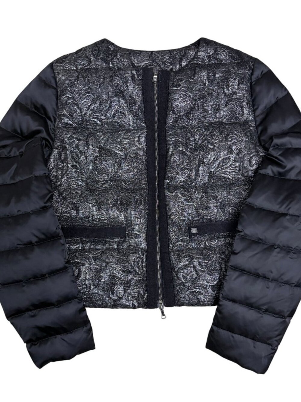 $1,300 PAUL & SHARK Goose Down Puffer Jacket LUXURY Wool Bomber Coat Large